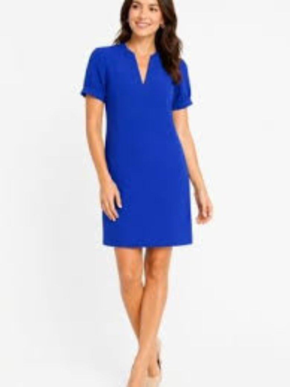 Adrianna Papell royal blue women’s midi dress size 4